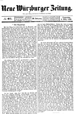 Neue Würzburger Zeitung Donnerstag 3. März 1859