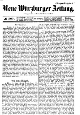 Neue Würzburger Zeitung Samstag 18. Juni 1859