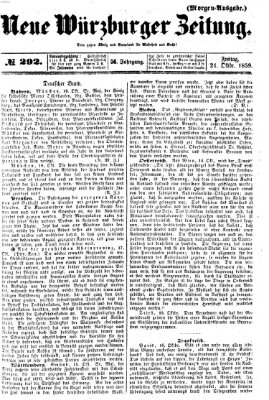 Neue Würzburger Zeitung Freitag 21. Oktober 1859