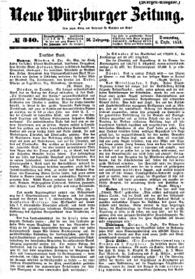 Neue Würzburger Zeitung Donnerstag 8. Dezember 1859
