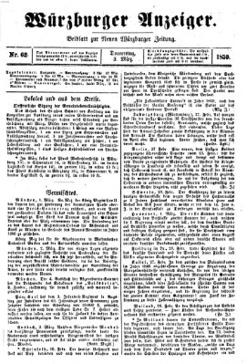 Würzburger Anzeiger (Neue Würzburger Zeitung) Donnerstag 3. März 1859