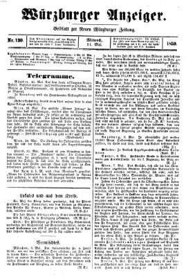 Würzburger Anzeiger (Neue Würzburger Zeitung) Mittwoch 11. Mai 1859