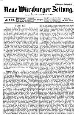 Neue Würzburger Zeitung Samstag 12. Mai 1860