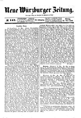 Neue Würzburger Zeitung Montag 28. Mai 1860