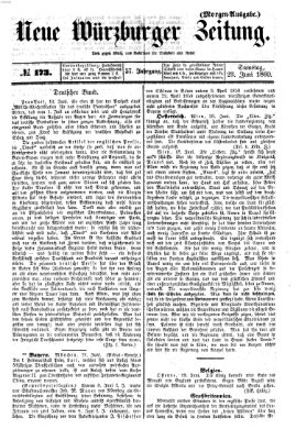 Neue Würzburger Zeitung Samstag 23. Juni 1860