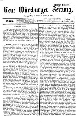 Neue Würzburger Zeitung Freitag 16. November 1860