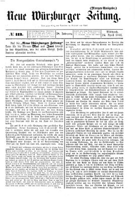 Neue Würzburger Zeitung Mittwoch 24. April 1861