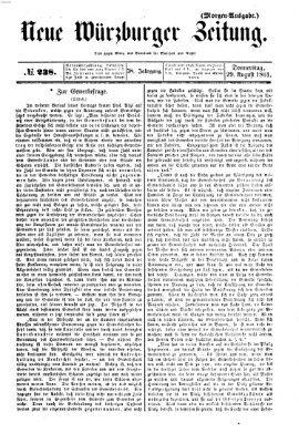 Neue Würzburger Zeitung Donnerstag 29. August 1861