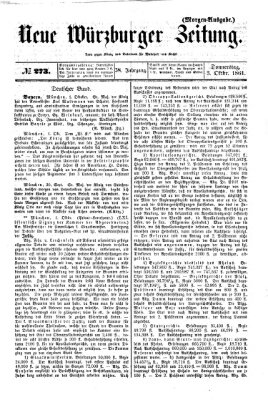 Neue Würzburger Zeitung Donnerstag 3. Oktober 1861