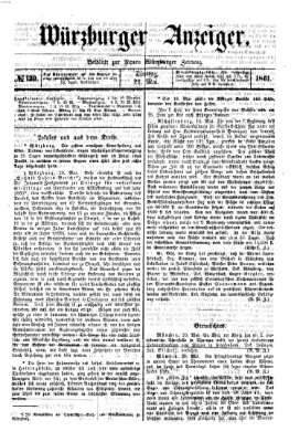 Würzburger Anzeiger (Neue Würzburger Zeitung) Dienstag 21. Mai 1861