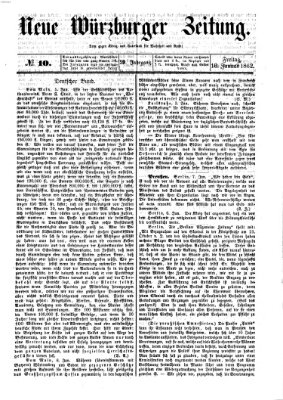 Neue Würzburger Zeitung Freitag 10. Januar 1862