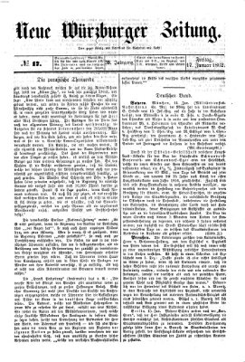 Neue Würzburger Zeitung Freitag 17. Januar 1862