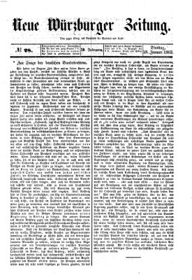 Neue Würzburger Zeitung Dienstag 28. Januar 1862