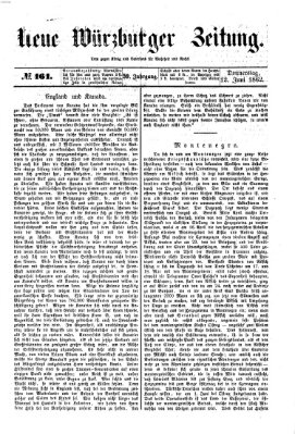 Neue Würzburger Zeitung Donnerstag 12. Juni 1862