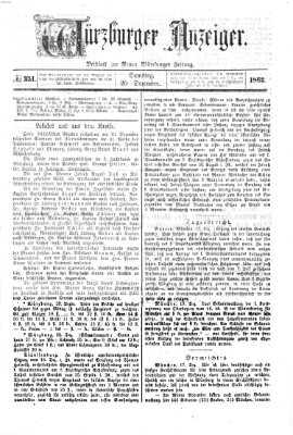 Würzburger Anzeiger (Neue Würzburger Zeitung) Samstag 20. Dezember 1862