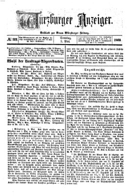 Würzburger Anzeiger (Neue Würzburger Zeitung) Sonntag 3. Mai 1863