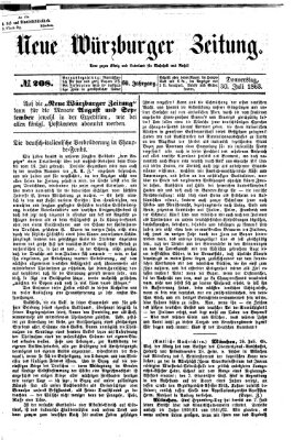 Neue Würzburger Zeitung Donnerstag 30. Juli 1863