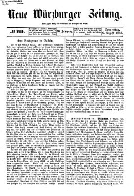 Neue Würzburger Zeitung Donnerstag 6. August 1863