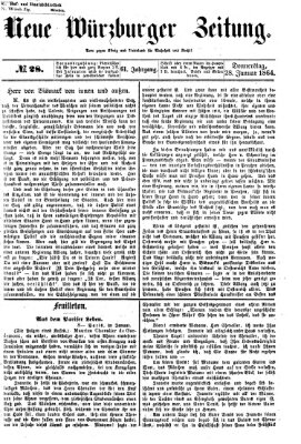Neue Würzburger Zeitung Donnerstag 28. Januar 1864