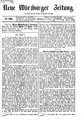 Neue Würzburger Zeitung Donnerstag 21. April 1864