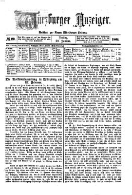 Würzburger Anzeiger (Neue Würzburger Zeitung) Freitag 29. Januar 1864
