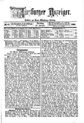 Würzburger Anzeiger (Neue Würzburger Zeitung) Dienstag 16. Februar 1864
