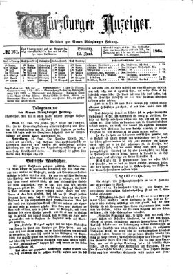 Würzburger Anzeiger (Neue Würzburger Zeitung) Sonntag 12. Juni 1864