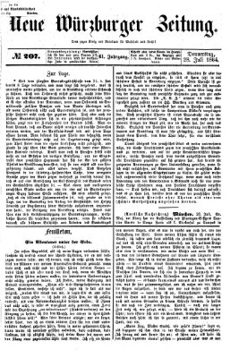 Neue Würzburger Zeitung Donnerstag 28. Juli 1864