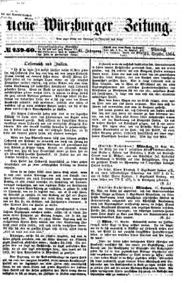 Neue Würzburger Zeitung Montag 19. September 1864