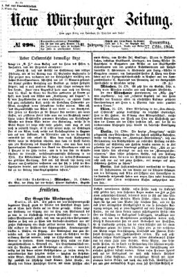 Neue Würzburger Zeitung Donnerstag 27. Oktober 1864