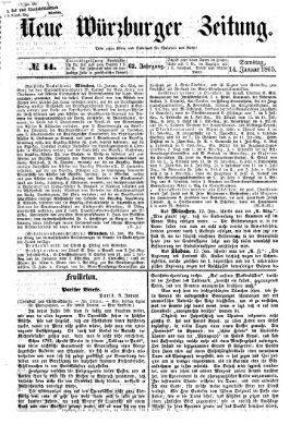 Neue Würzburger Zeitung Samstag 14. Januar 1865
