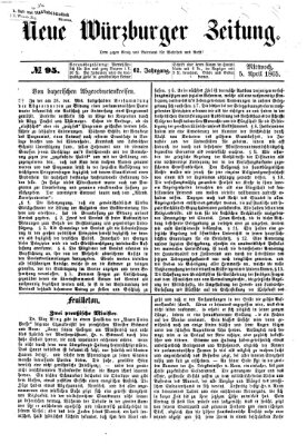 Neue Würzburger Zeitung Mittwoch 5. April 1865