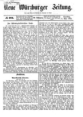 Neue Würzburger Zeitung Samstag 6. Mai 1865