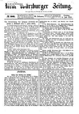 Neue Würzburger Zeitung Dienstag 4. Juli 1865