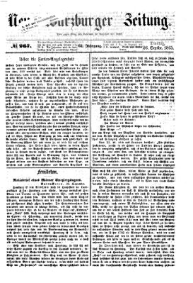 Neue Würzburger Zeitung Dienstag 26. September 1865