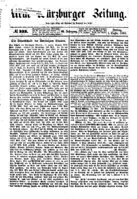 Neue Würzburger Zeitung Freitag 1. Dezember 1865
