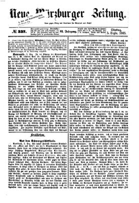 Neue Würzburger Zeitung Dienstag 5. Dezember 1865