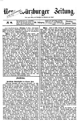 Neue Würzburger Zeitung Dienstag 2. Januar 1866