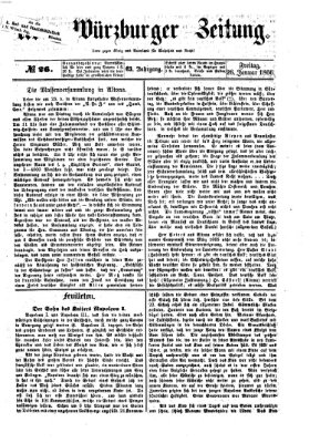 Neue Würzburger Zeitung Freitag 26. Januar 1866