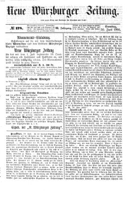 Neue Würzburger Zeitung Samstag 30. Juni 1866