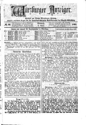 Würzburger Anzeiger (Neue Würzburger Zeitung) Mittwoch 4. April 1866