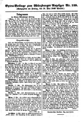 Würzburger Anzeiger (Neue Würzburger Zeitung) Freitag 18. Mai 1866