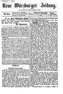 Neue Würzburger Zeitung Freitag 6. Juli 1866