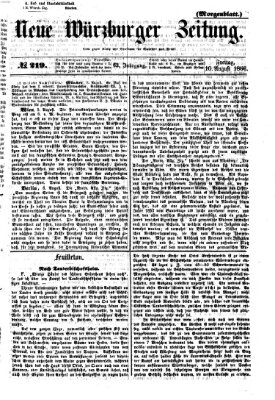 Neue Würzburger Zeitung Freitag 10. August 1866