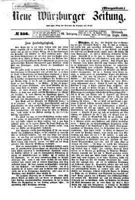 Neue Würzburger Zeitung Mittwoch 26. Dezember 1866