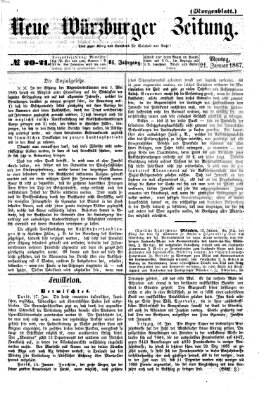 Neue Würzburger Zeitung Montag 21. Januar 1867