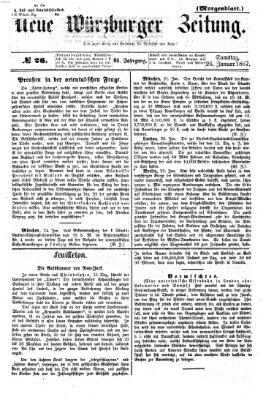 Neue Würzburger Zeitung Samstag 26. Januar 1867