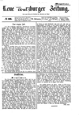 Neue Würzburger Zeitung Donnerstag 7. März 1867