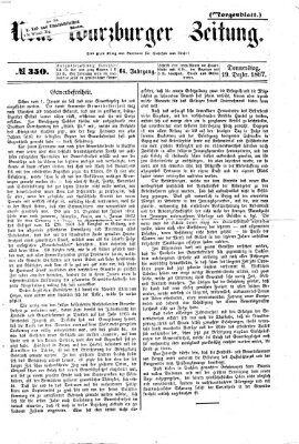 Neue Würzburger Zeitung Donnerstag 19. Dezember 1867