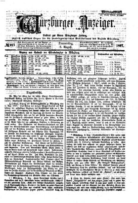 Würzburger Anzeiger (Neue Würzburger Zeitung) Donnerstag 8. August 1867